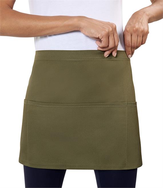 Waist Apron with Triple Pocket – Easy Care Twill