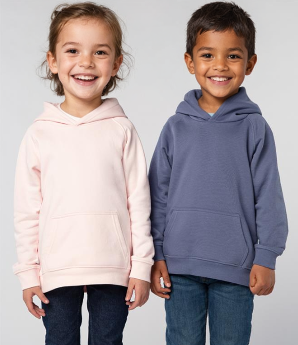 Kids Organic Hoodie β Sustainable Fleece