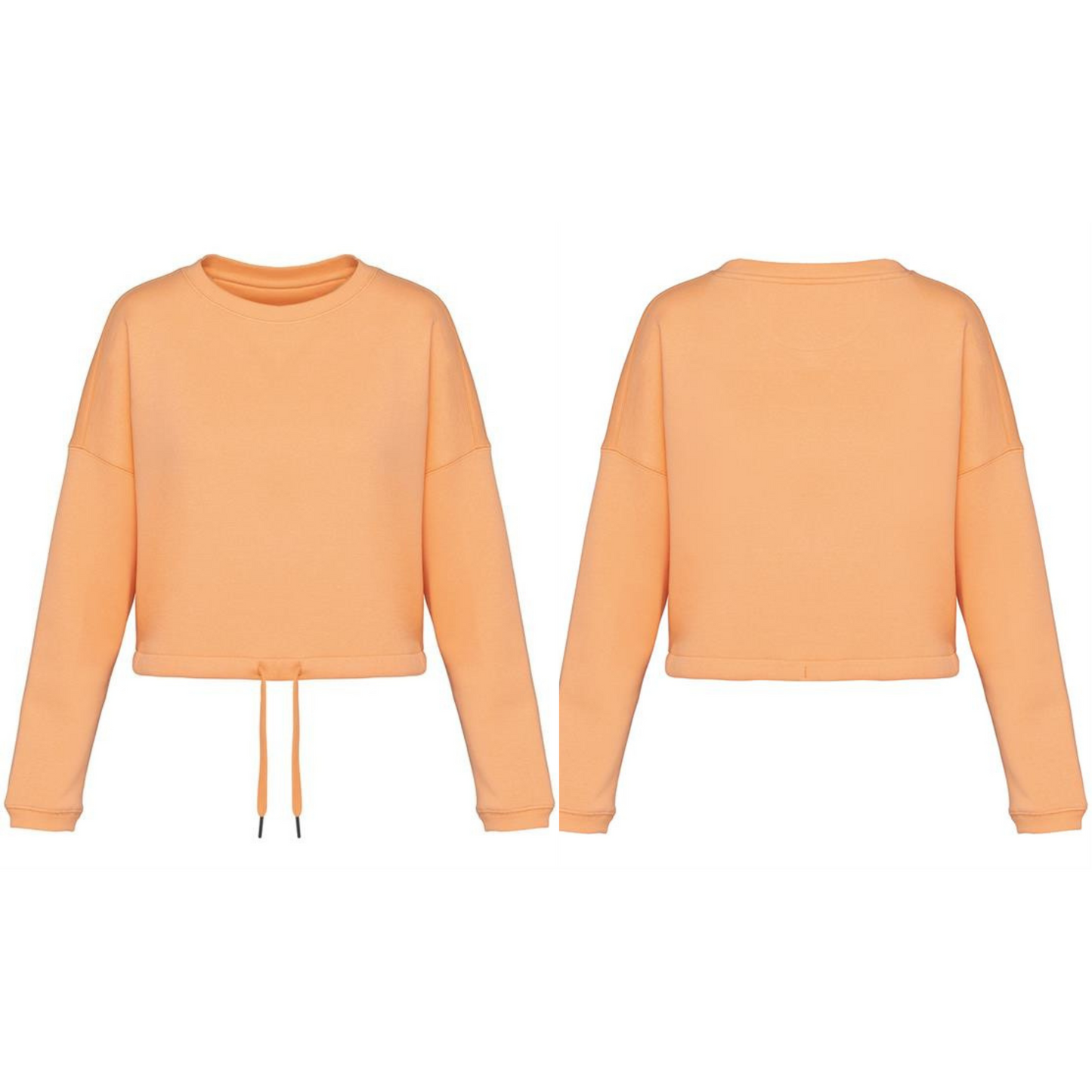 Women’s Oversized Cropped Fleece Sweatshirt