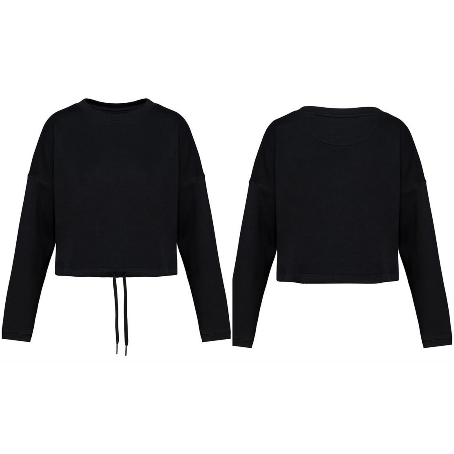 Women’s Oversized Cropped Fleece Sweatshirt