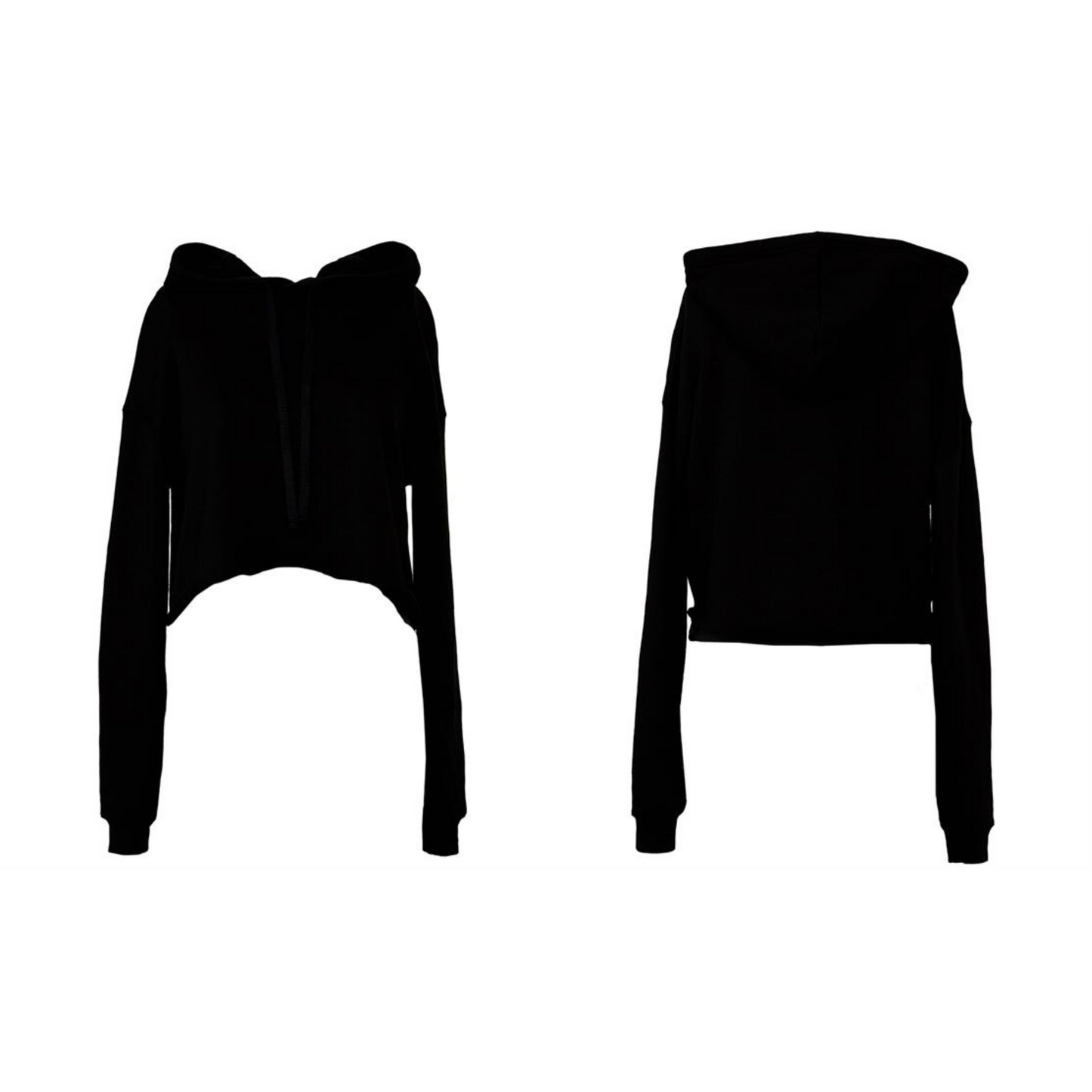 Women’s Cropped Hoodie – Raw Hem Style