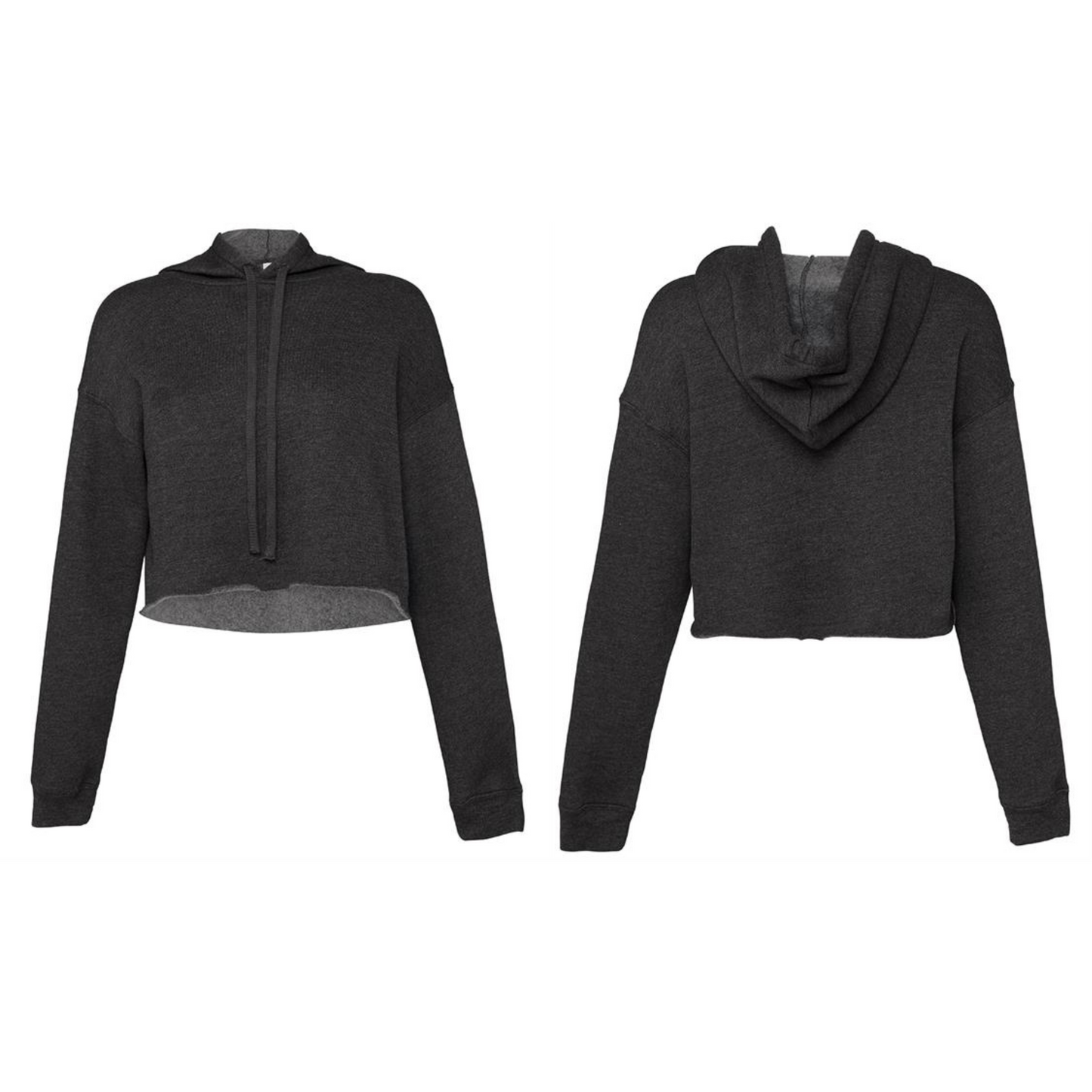 Women’s Cropped Hoodie – Raw Hem Style