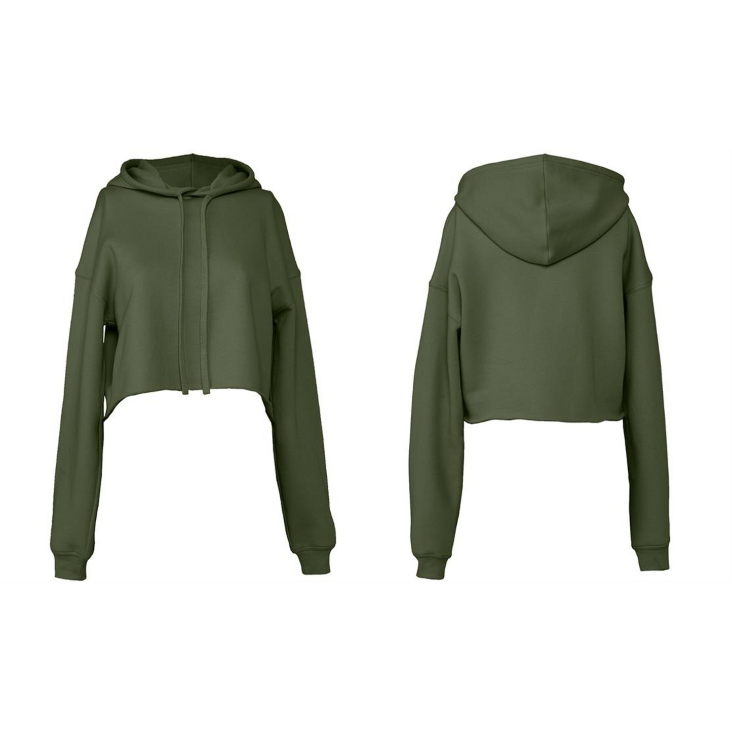 Women’s Cropped Hoodie – Raw Hem Style
