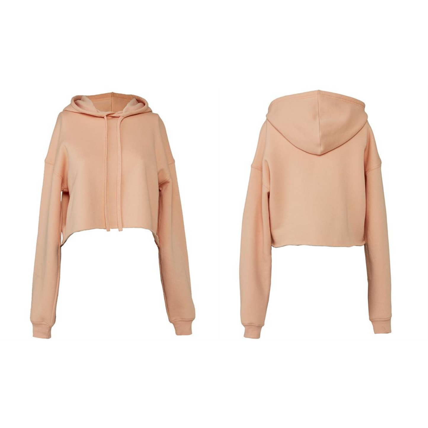 Women’s Cropped Hoodie – Raw Hem Style