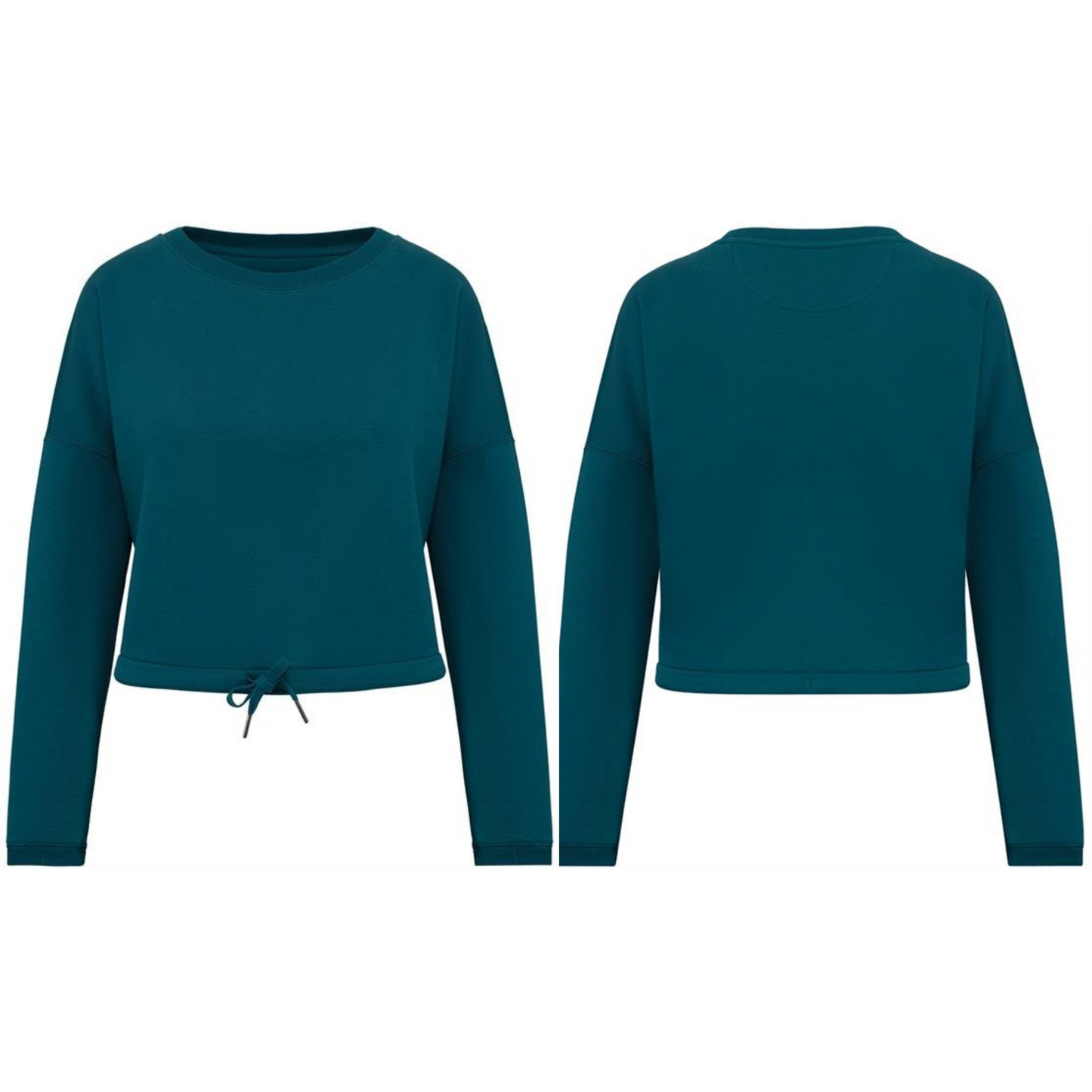 Women’s Oversized Cropped Fleece Sweatshirt