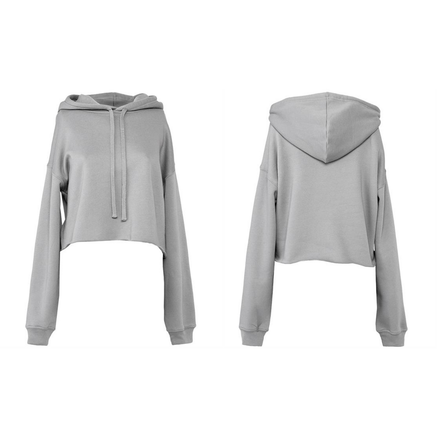 Women’s Cropped Hoodie – Raw Hem Style