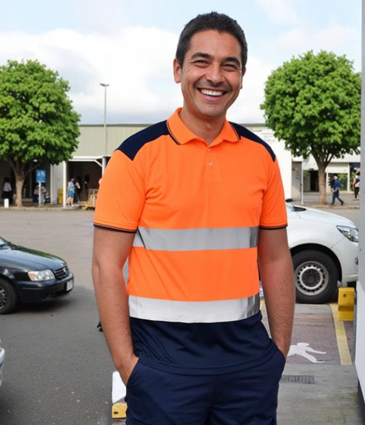 Two Tone Hi-Vis Polo Shirt
