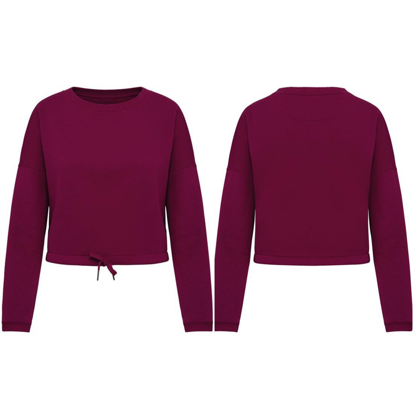 Women’s Oversized Cropped Fleece Sweatshirt